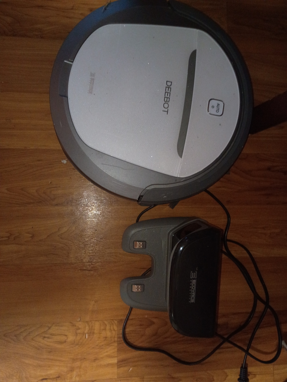 DEEBOT Robot Vacuum in White and Dark Gray
